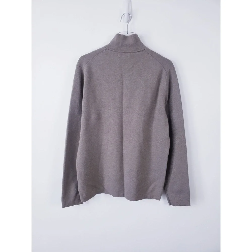 Banana Republic Sweater Brown Coolmax Half Zip Pullover Large